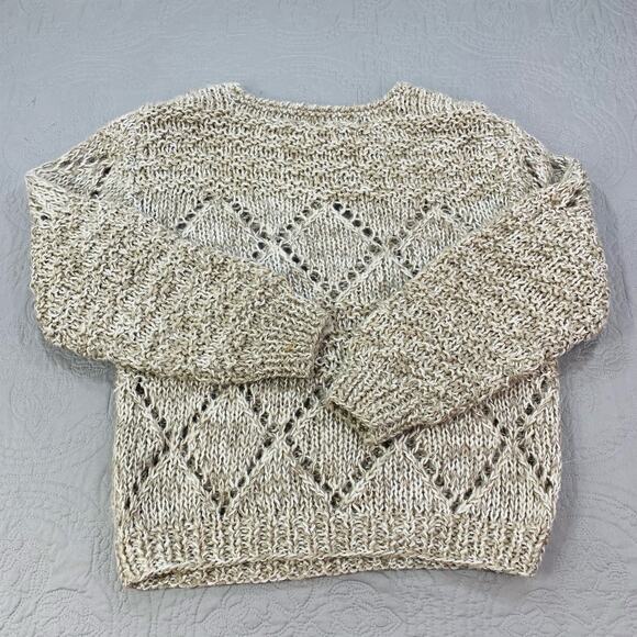 Vintage Tally Ho Sweater Womens Medium Diamond Pullover Baggy Knit Oversize - Picture 5 of 8